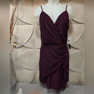 Trixxi Juniors Sleeveless Bodycon Dress Size Large Wine